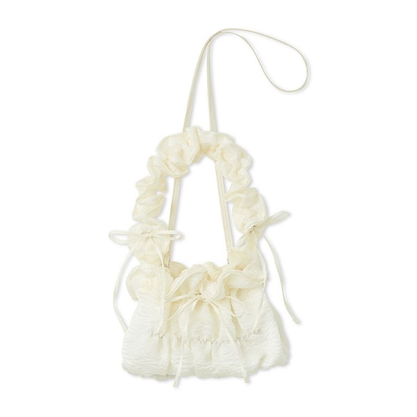【SNIDEL】ギャザーバッグ(オフホワイト-フリー)