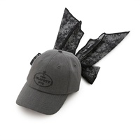 【SNIDEL】リボンキャップ(ダークグレー-フリー)