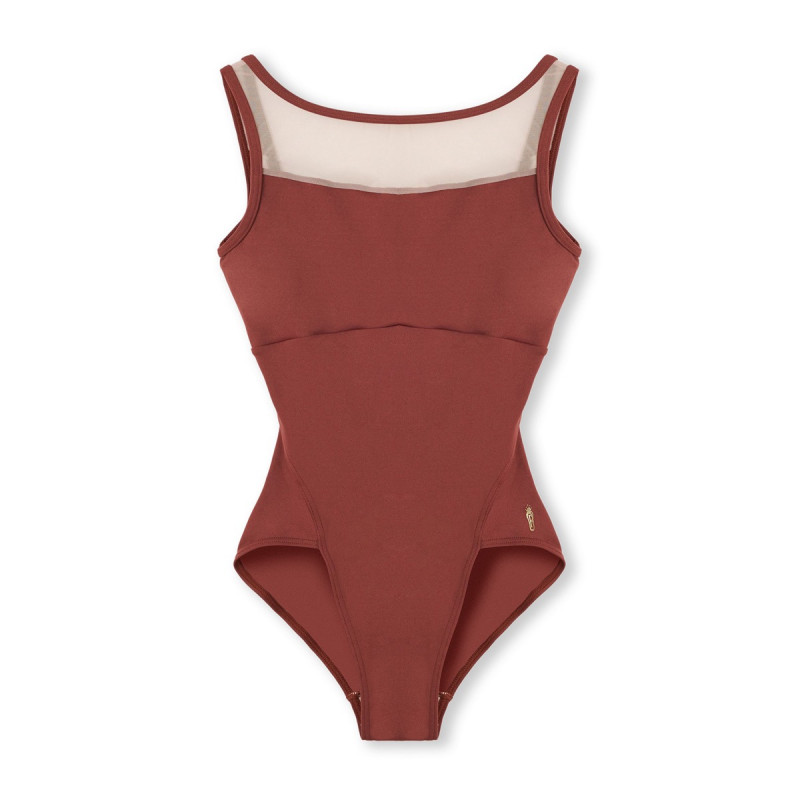 ノースリーブレオタード(カッパーブラウン-SS)