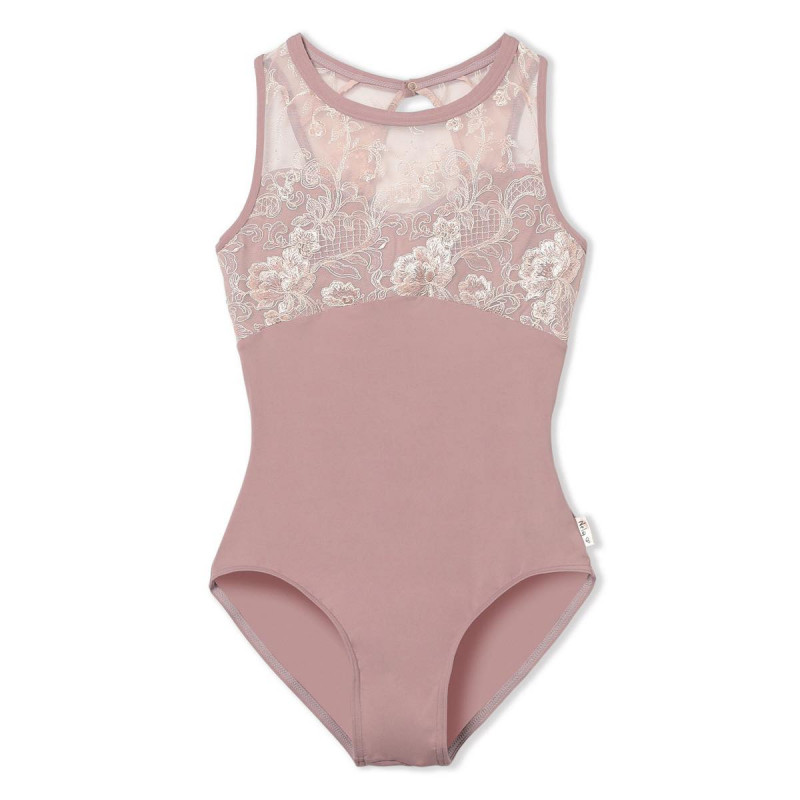 【Nela ライン】ジュニア レオタード(ヨーロピアンピンク-130)