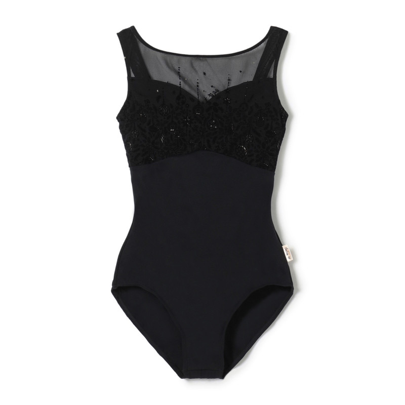 ★ノースリーブレオタード(ブラック-S)