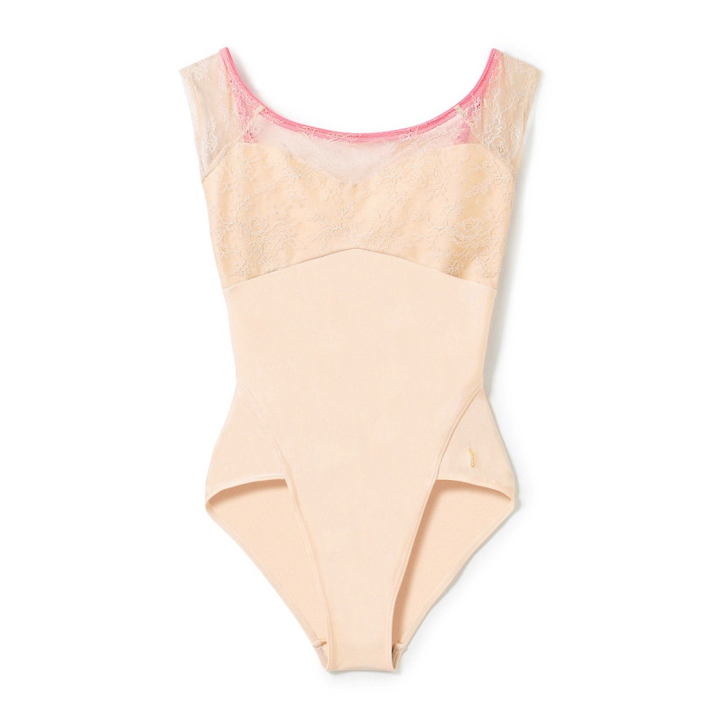 ★フレンチスリーブレオタード(ハニーベージュ-SS)