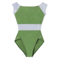 フレンチスリーブレオタード(エバーグリーン-SS)