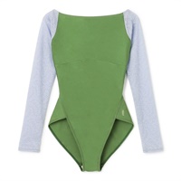 ロングスリーブレオタード(エバーグリーン-S)