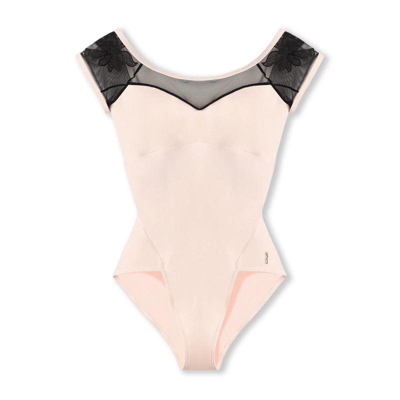 フレンチスリーブレオタード(ピンク-SS)