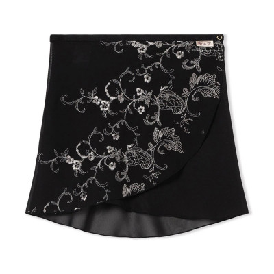 【Nela ライン】ジュニア スカート(ブラック-140)