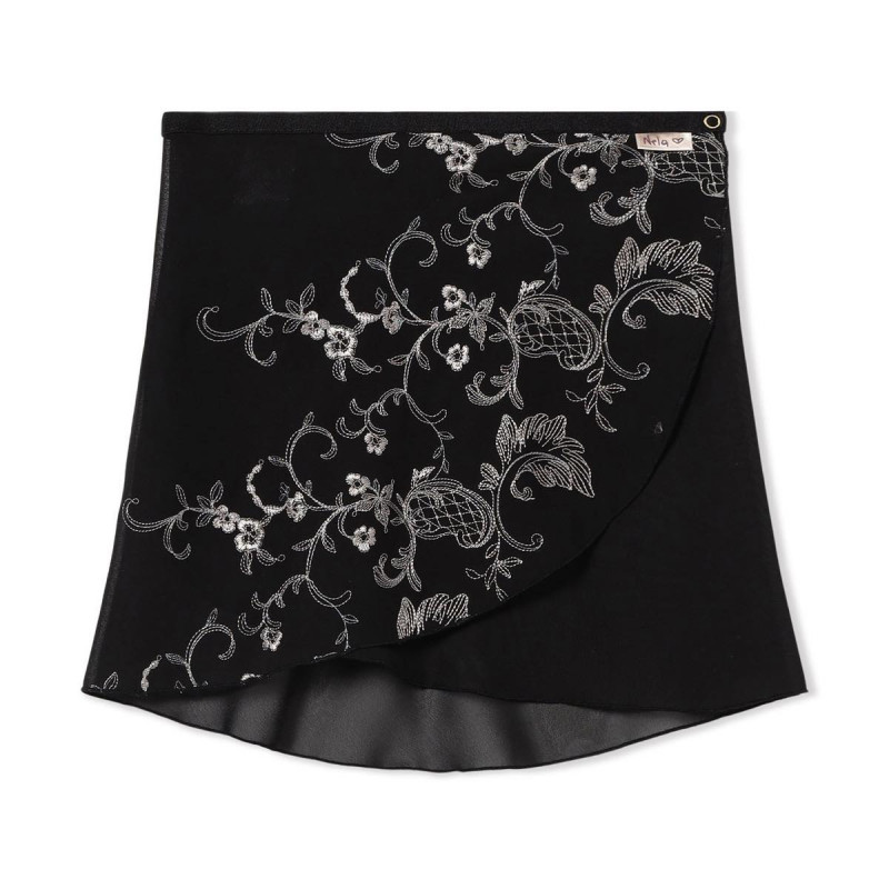 【Nela ライン】ジュニア スカート(ブラック-140)