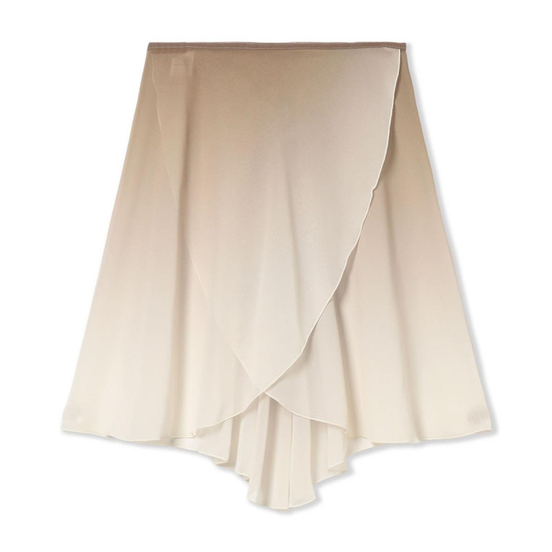 【Nela ライン】巻きスカート(ベージュグラデーション-M)