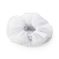 オーナメントシュシュ(ホワイト--)