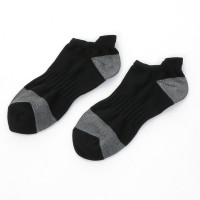 【抗菌・消臭】アーチフィットソックス（アンクル丈）(ブラック-23.0〜25.0)