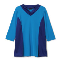★カラースキームワンピースＴシャツ(スカイブルー-M)