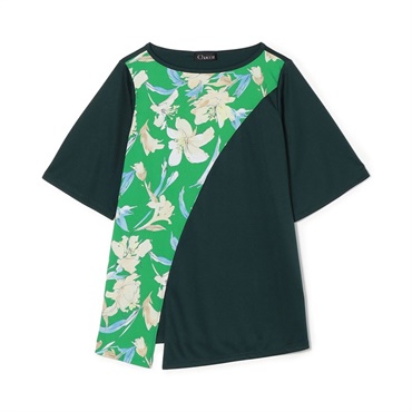 フラワープリントワンピースＴシャツ