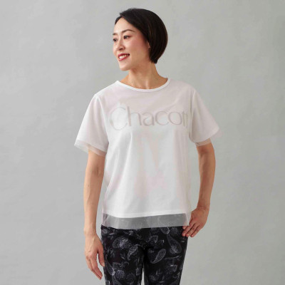★チュールレイヤードＴシャツ