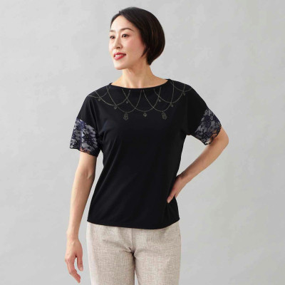 ★レースコンビＴシャツ