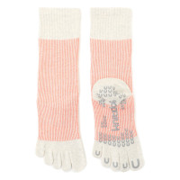 140206 ラメストライプハイクルー(グレージュ-23.0〜25.0)