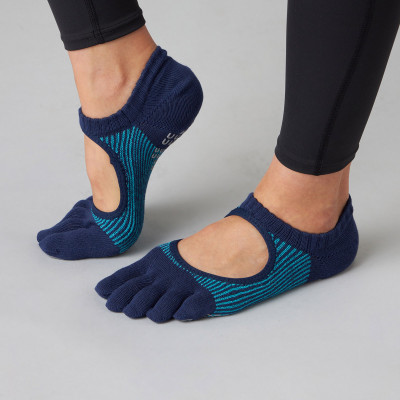 140203 ラメストライプカバー　５本指ソックス