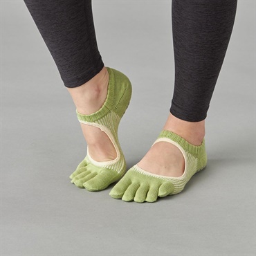 140203 ラメストライプカバー　５本指ソックス