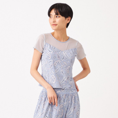 ★ペイズリープリントトップ