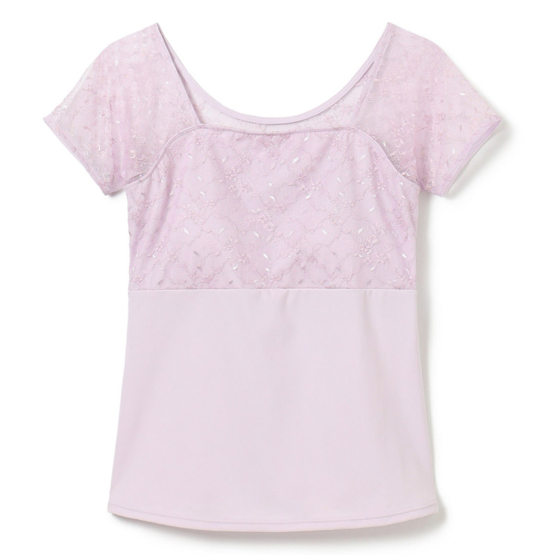 チャコット　レースコンビスクエアネックトップス レースコンビスクエアネックトップ 商品ページ | チャコットオンライン