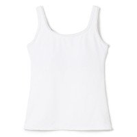 ★チュールアクセントタンクトップ(ホワイト-M)