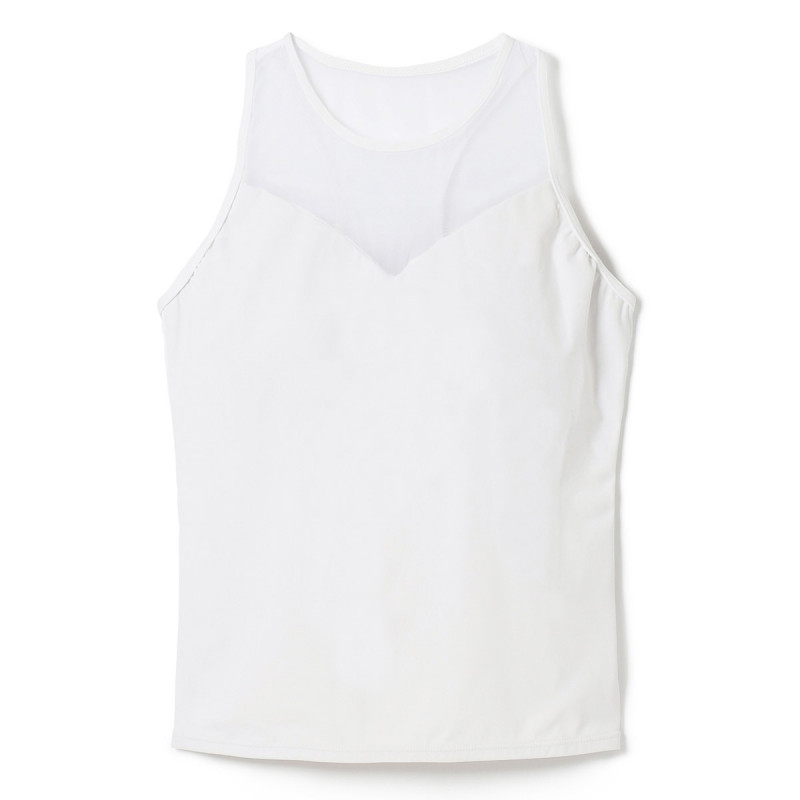 ★メッシュコンビトップ(ホワイト-S)