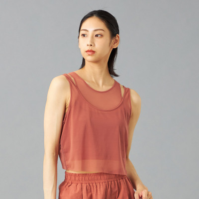 ★メッシュレイヤードブラトップ
