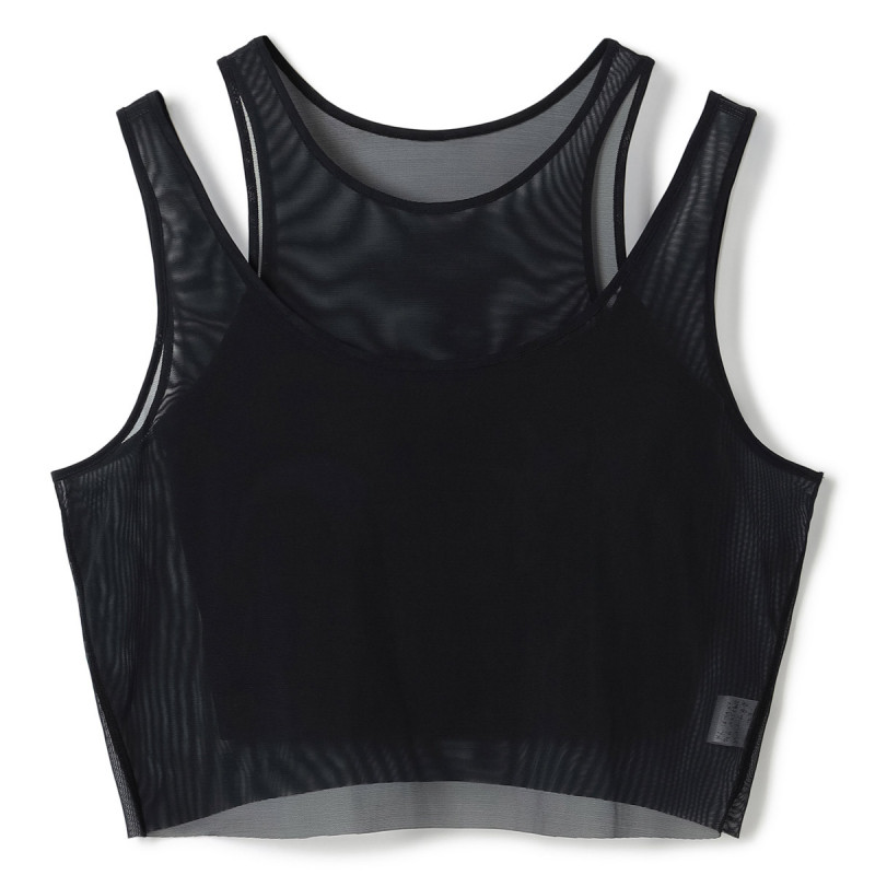ZENメッシュレイヤードブラトップ(ブラック-S)
