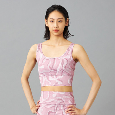 リボンプリントブラトップ