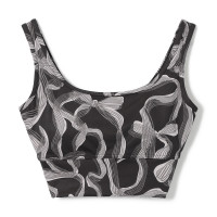 リボンプリントブラトップ(ブラックプリント-S)