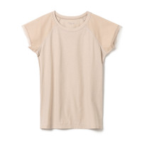 ★チュールコンビＴシャツ(サンド-M)