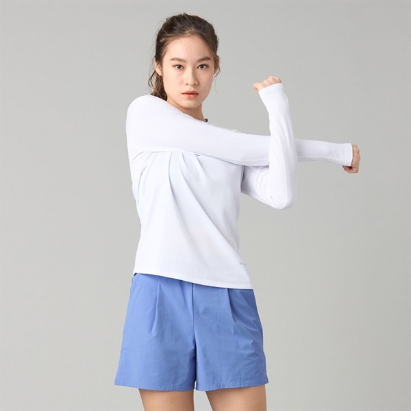 ランナーズロングスリーブTシャツ(ホワイト-M)