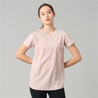 Handsome Cotton バッグディティールTシャツ(グレイッシュローズ-M)