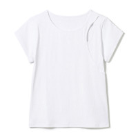 ★水陸両用リブＴシャツ(ホワイト-M)