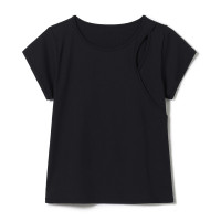 ★水陸両用リブＴシャツ(ブラック-M)