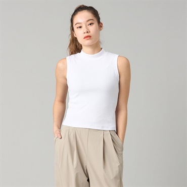 ソフトリブノースリーブTシャツ