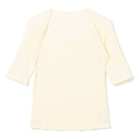 ★アームカバーコンビリブＴシャツ(オフホワイト-M)