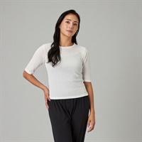 シアーワッフルハーフスリーブTシャツ(オフホワイト-M)