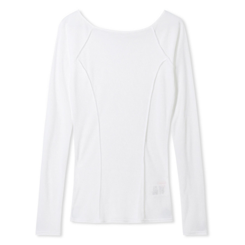 シアーテレコロングスリーブTシャツ(ホワイト-M)