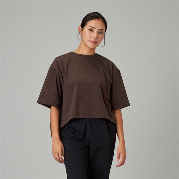 EasyCare+ コクーンTシャツ(ブラウン-M)