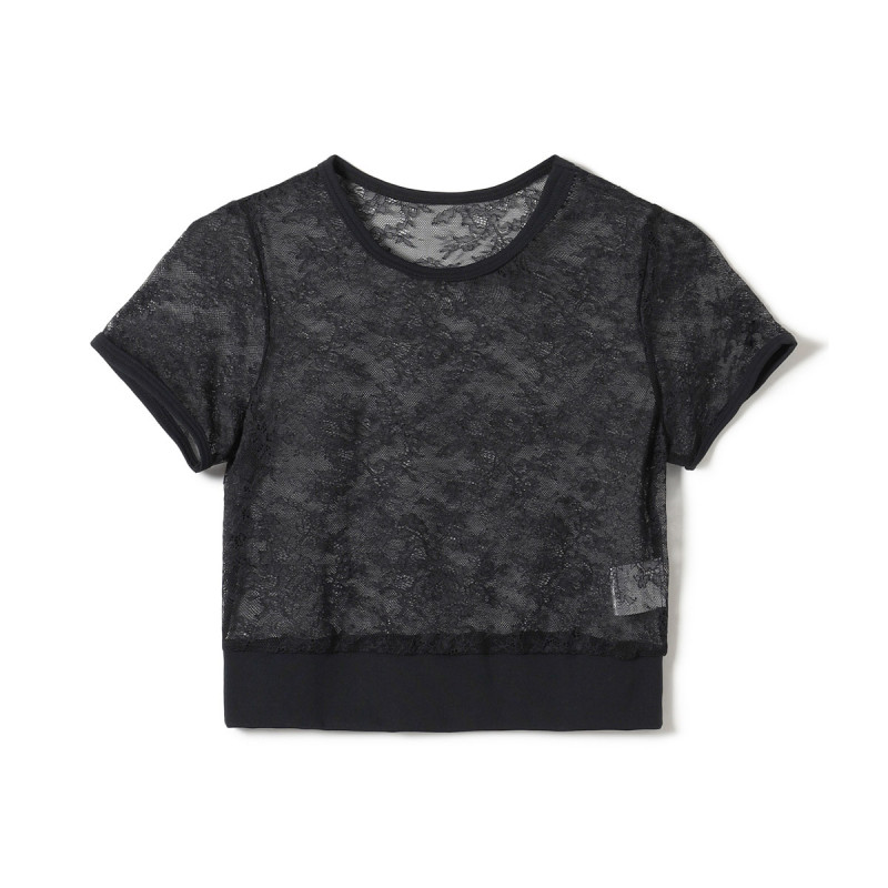 レースTシャツ(ブラック-M)
