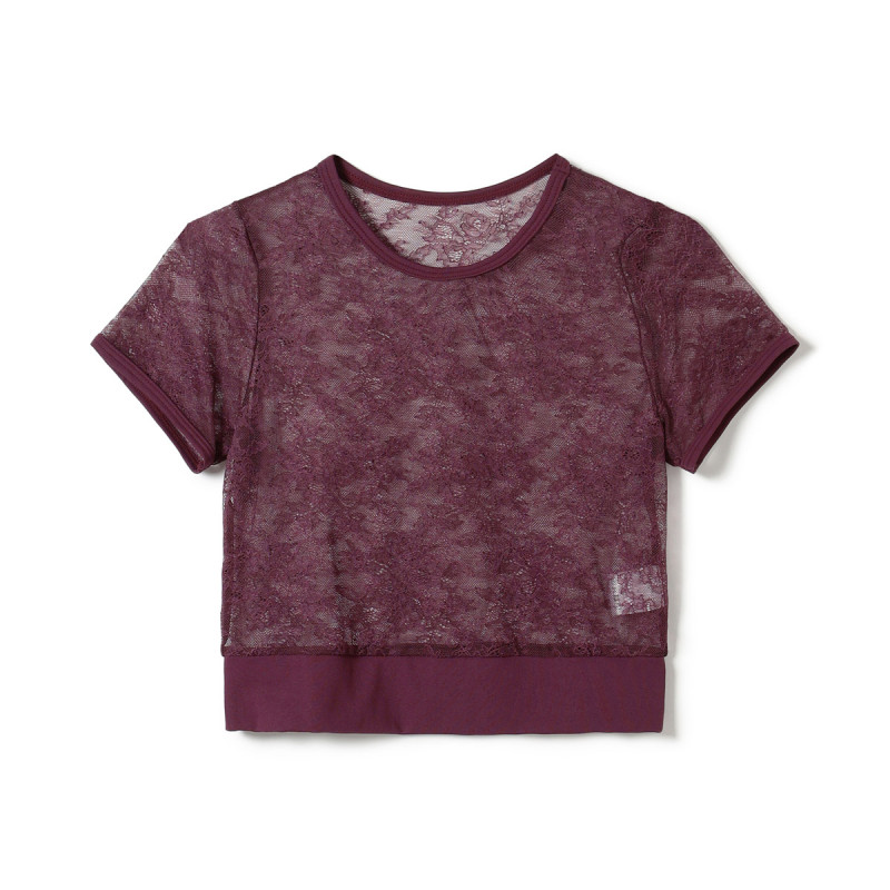 レースTシャツ(ブラックベリー-M)