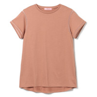 シアーアクセントTシャツ(テラコッタ-M)