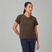 SmoothDry ロゴTシャツ(ダークブラウン-M)