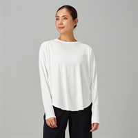SmoothDry ラウンドヘムTシャツ(ホワイト-M)