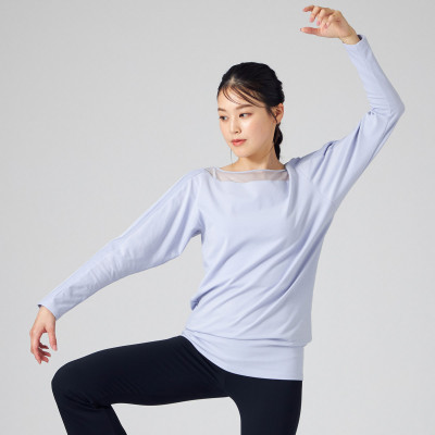 ★レースコンビヘムフィットＴシャツ