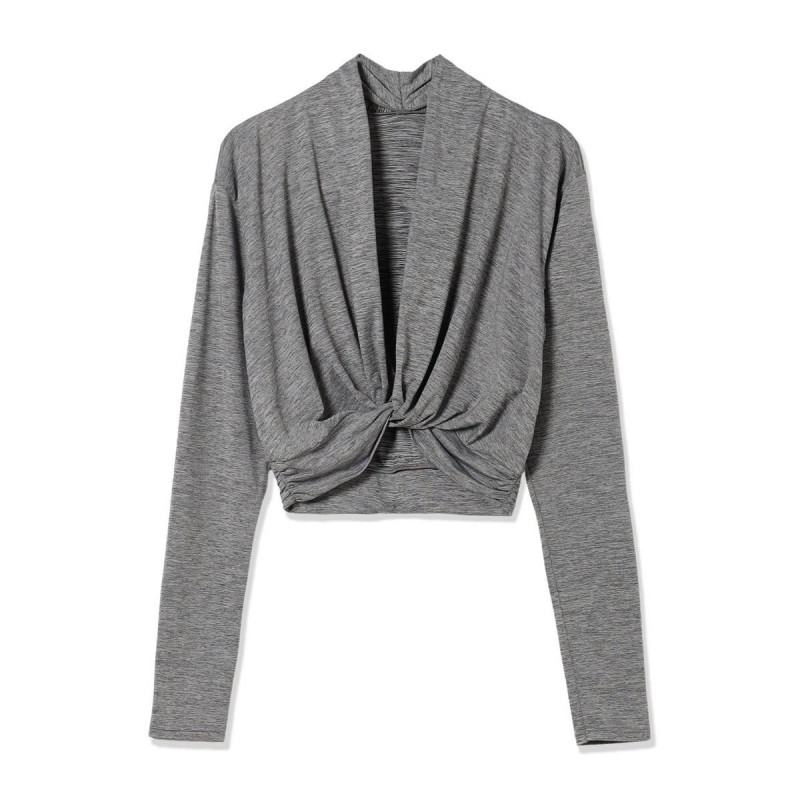 ドライストレッチカシュクール(グレー杢-M)