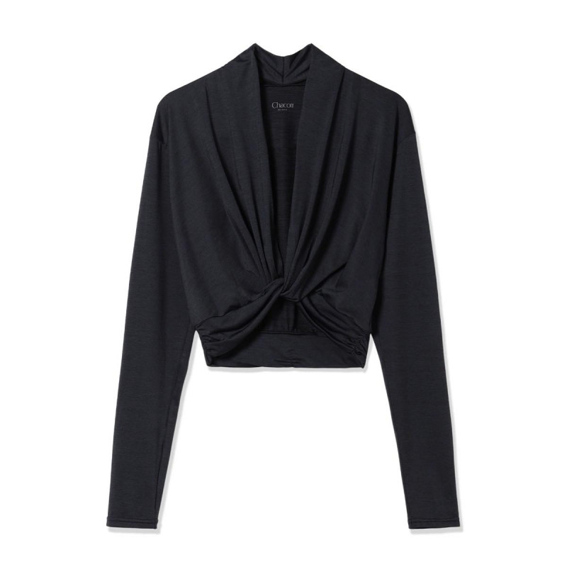 ドライストレッチカシュクール(ダークグレー杢-M)