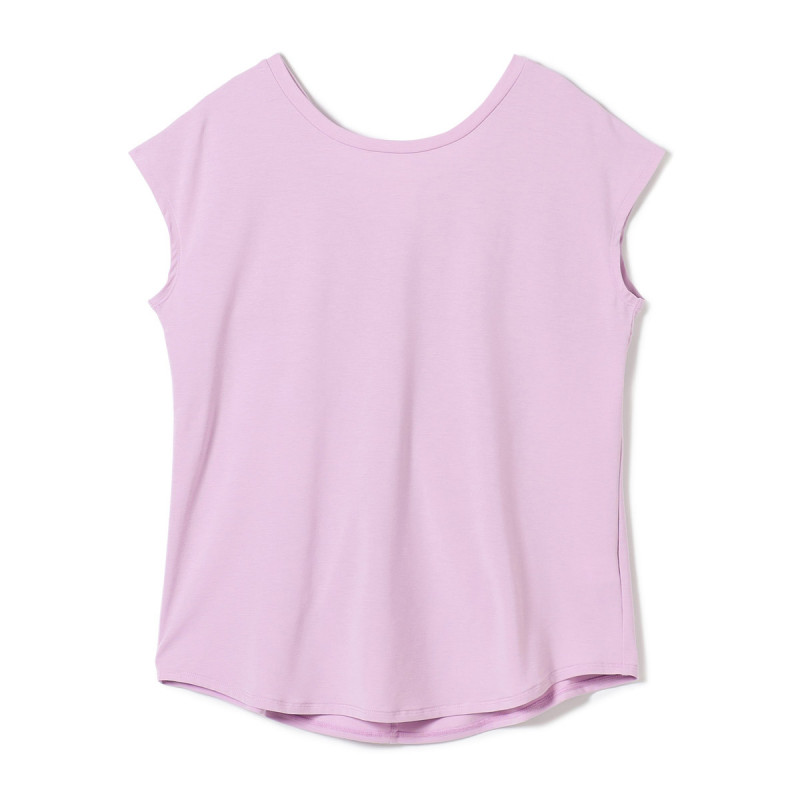 ツイストアクセント2WayTシャツ(アイリス-M)