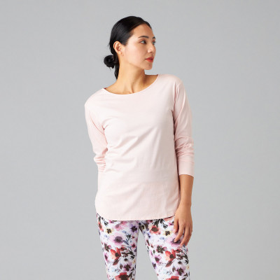 バックリボン長袖Tシャツ