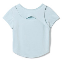★ハンサムコットン　カットアウトＴシャツ(アイスグリーン-M)